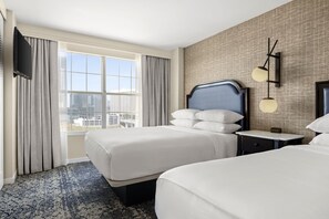 Premium bedding, down comforters, in-room safe, desk
