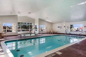 Indoor pool, open 9 AM to 11 PM, sun loungers