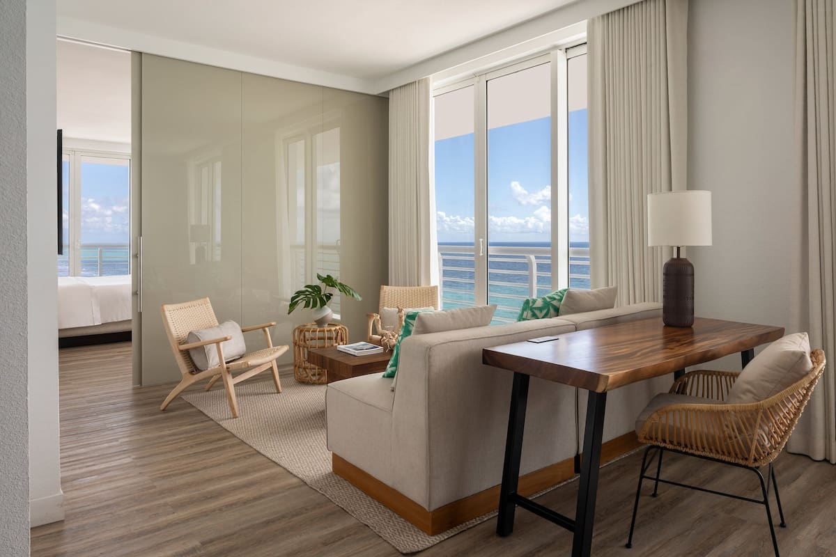 suite, 1 bedroom, ocean view | 1 bedroom, premium bedding, pillow-top beds, in-room safe