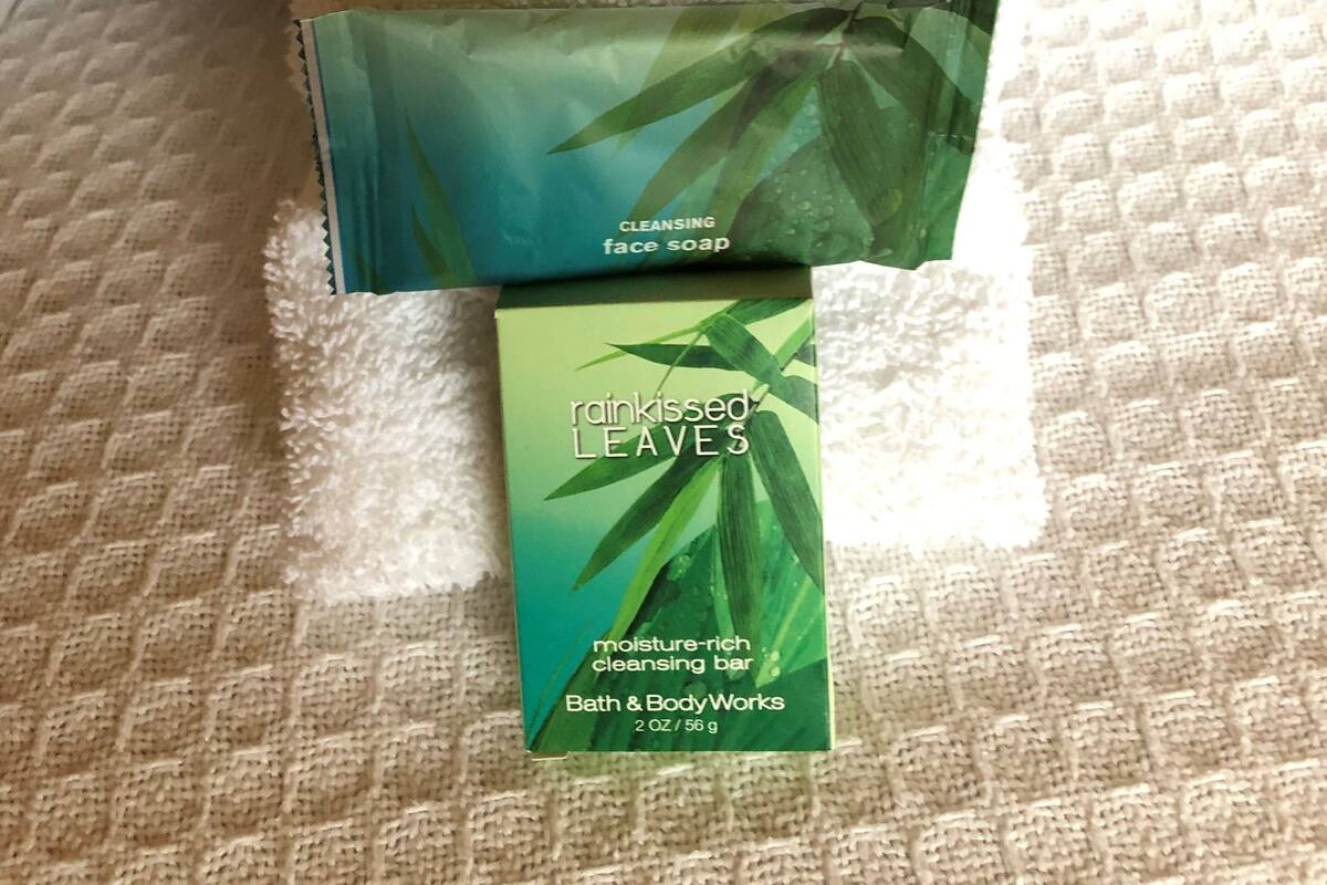 combined shower/bathtub, free toiletries, hair dryer, towels