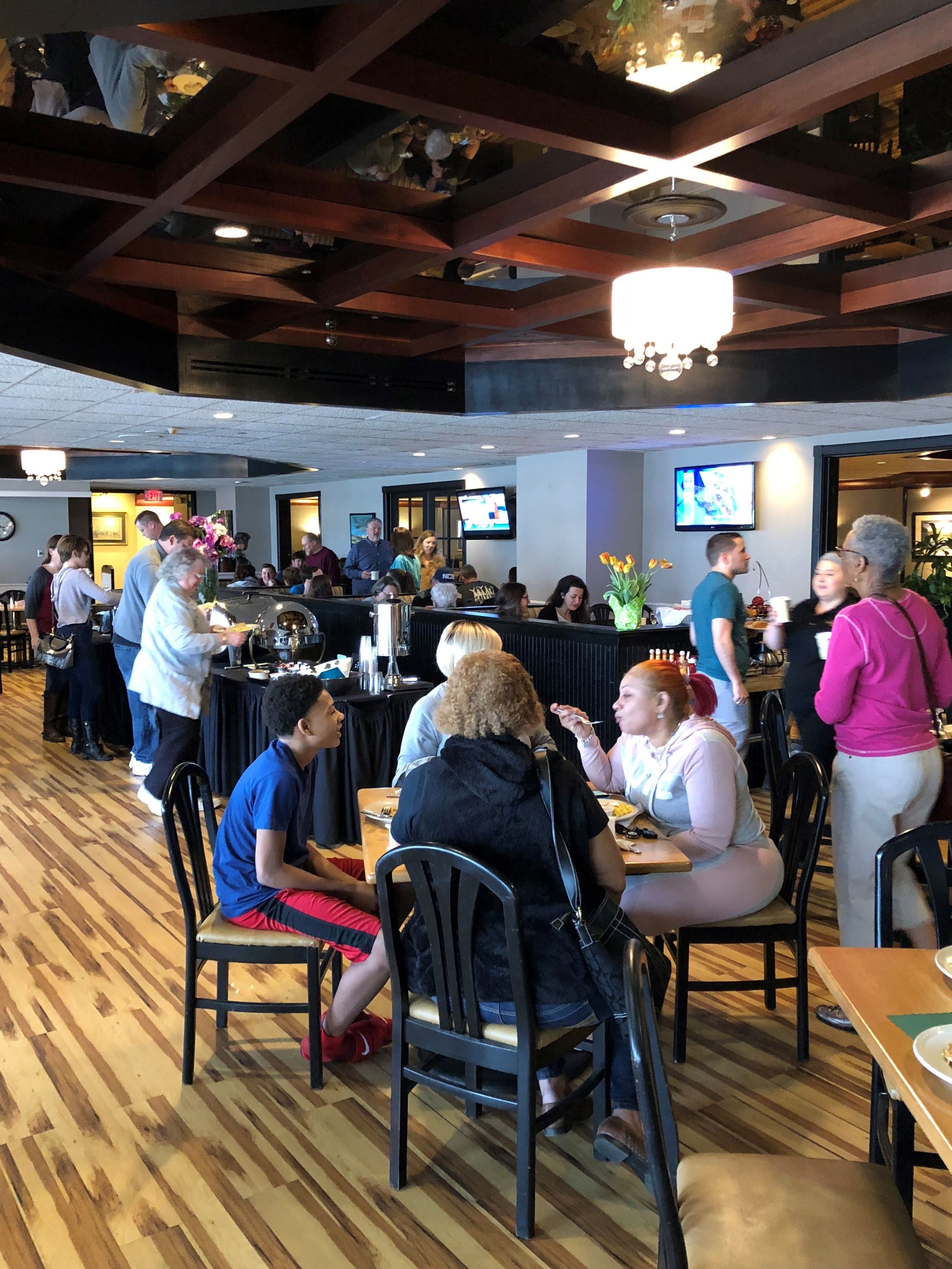 뷔페 아침 식사