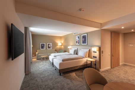 Superior-Zimmer, 2 Einzelbetten, barrierefrei | 1 Schlafzimmer, Allergikerbettwaren, Zimmersafe, Schreibtisch. Mercure Parkhotel Mönchengladbach