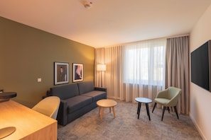 Junior Suite, 1 King Bed with Sofa bed | Living area