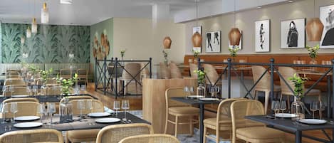 Breakfast, lunch, dinner served; international cuisine, alfresco dining