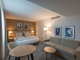 Estúdio, 1 cama de casal | 1 quarto, roupas de cama antialérgicas, cofres nos quartos, escrivaninha