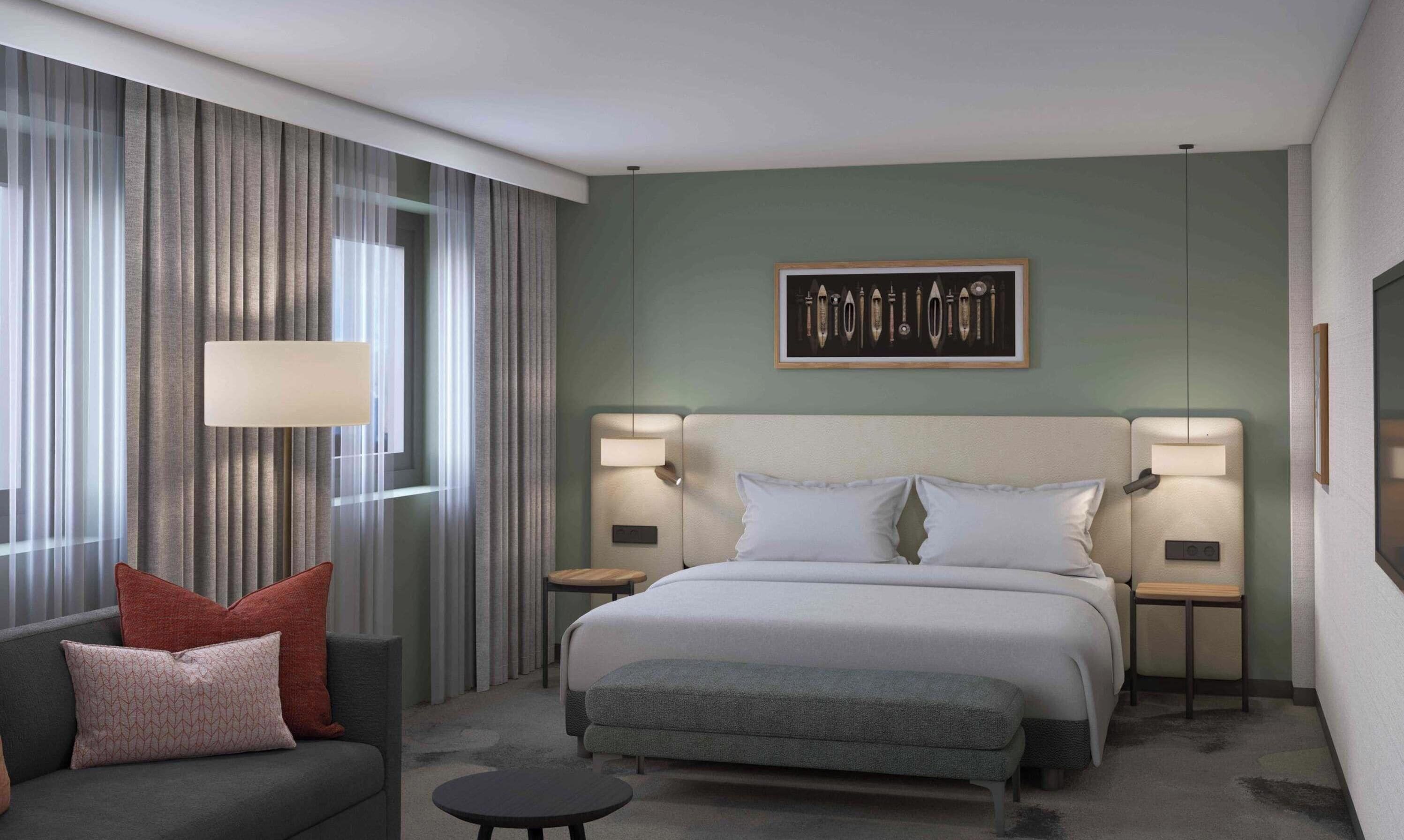 1 bedroom, hypo-allergenic bedding, in-room safe, desk