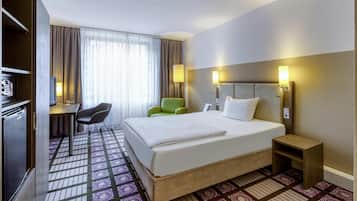1 bedroom, hypo-allergenic bedding, in-room safe, desk