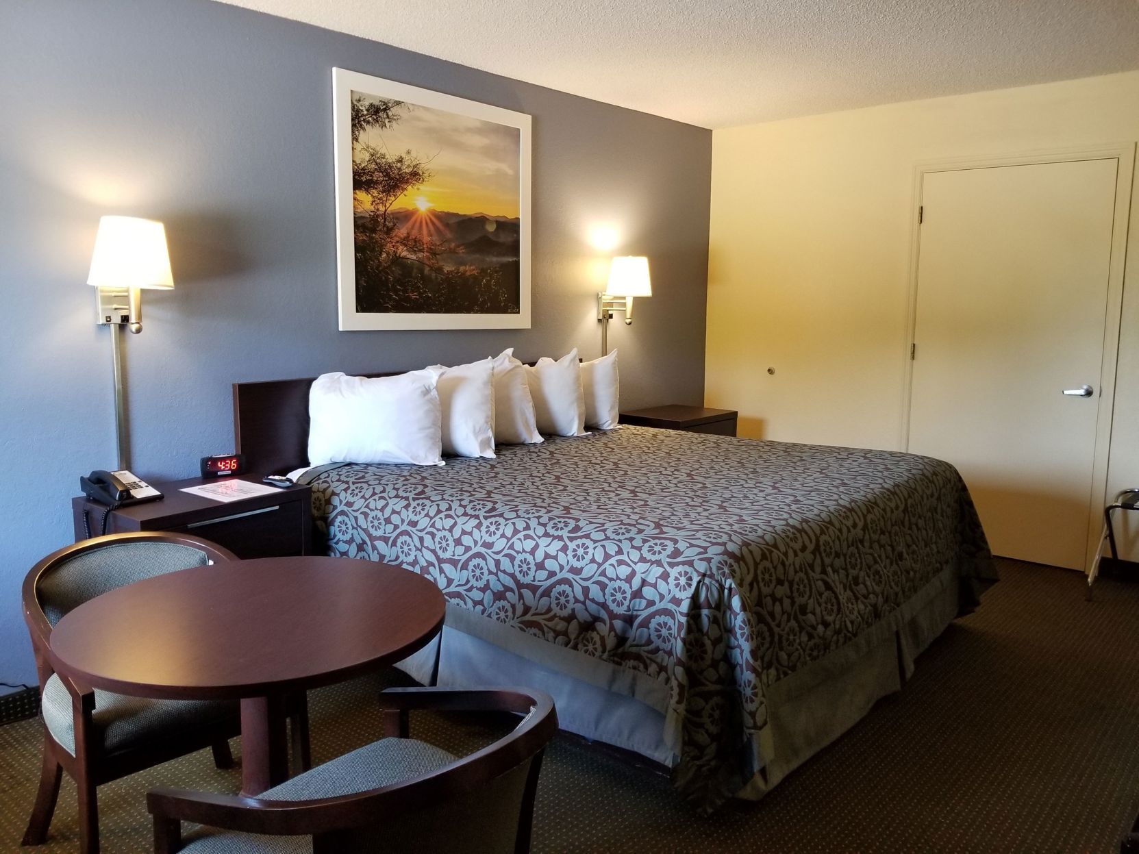 Blackout drapes, iron/ironing board, free WiFi, bed sheets