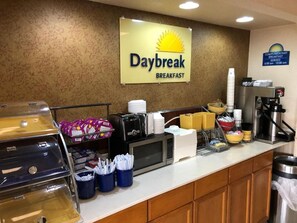 Free daily on-the-go breakfast