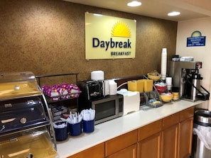 Free daily on-the-go breakfast