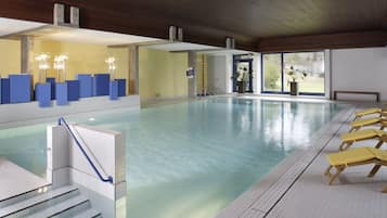 Indoor pool, seasonal outdoor pool