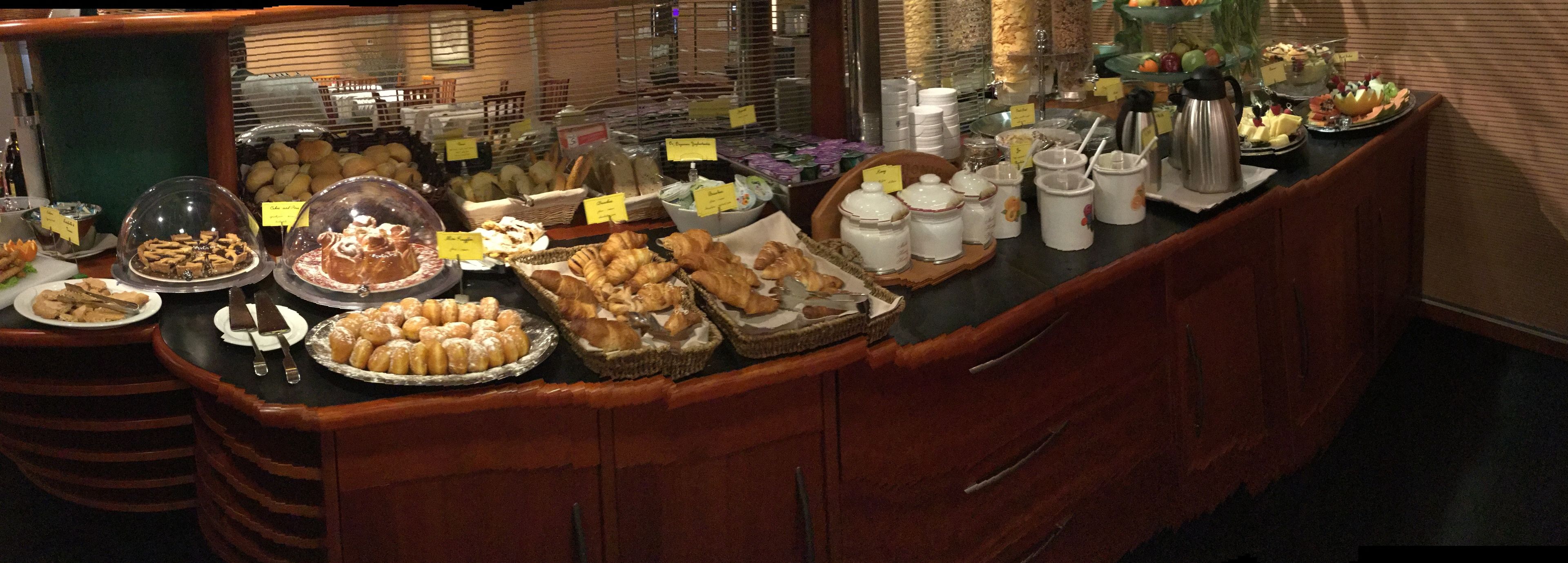 daily buffet breakfast (eur 12 per person)