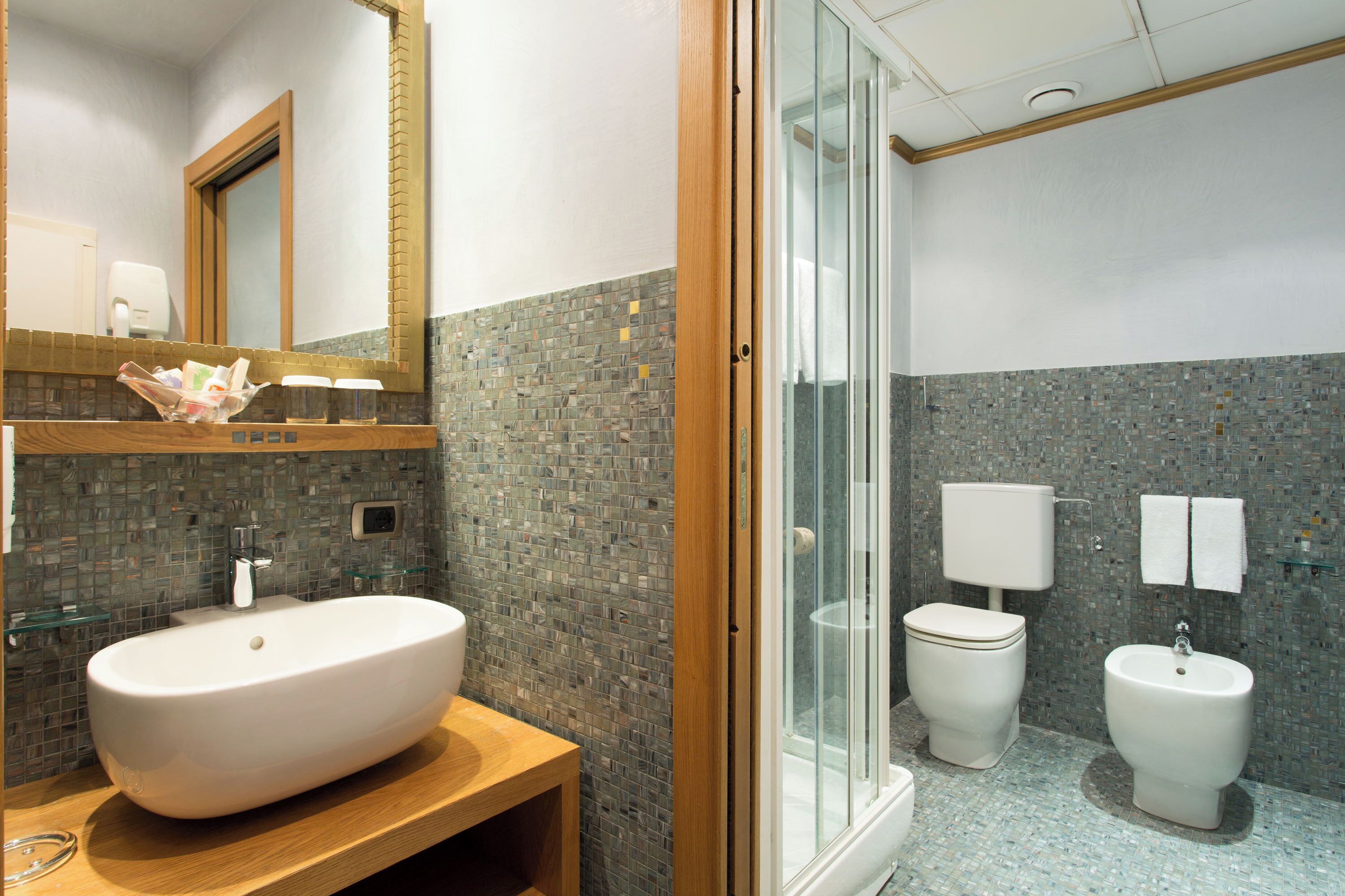 junior suite, multiple beds, non smoking, kitchenette | bathroom | shower, free toiletries, hair dryer, bidet