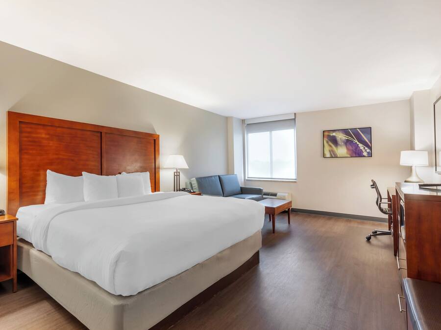 Premium bedding, pillow-top beds, in-room safe, desk