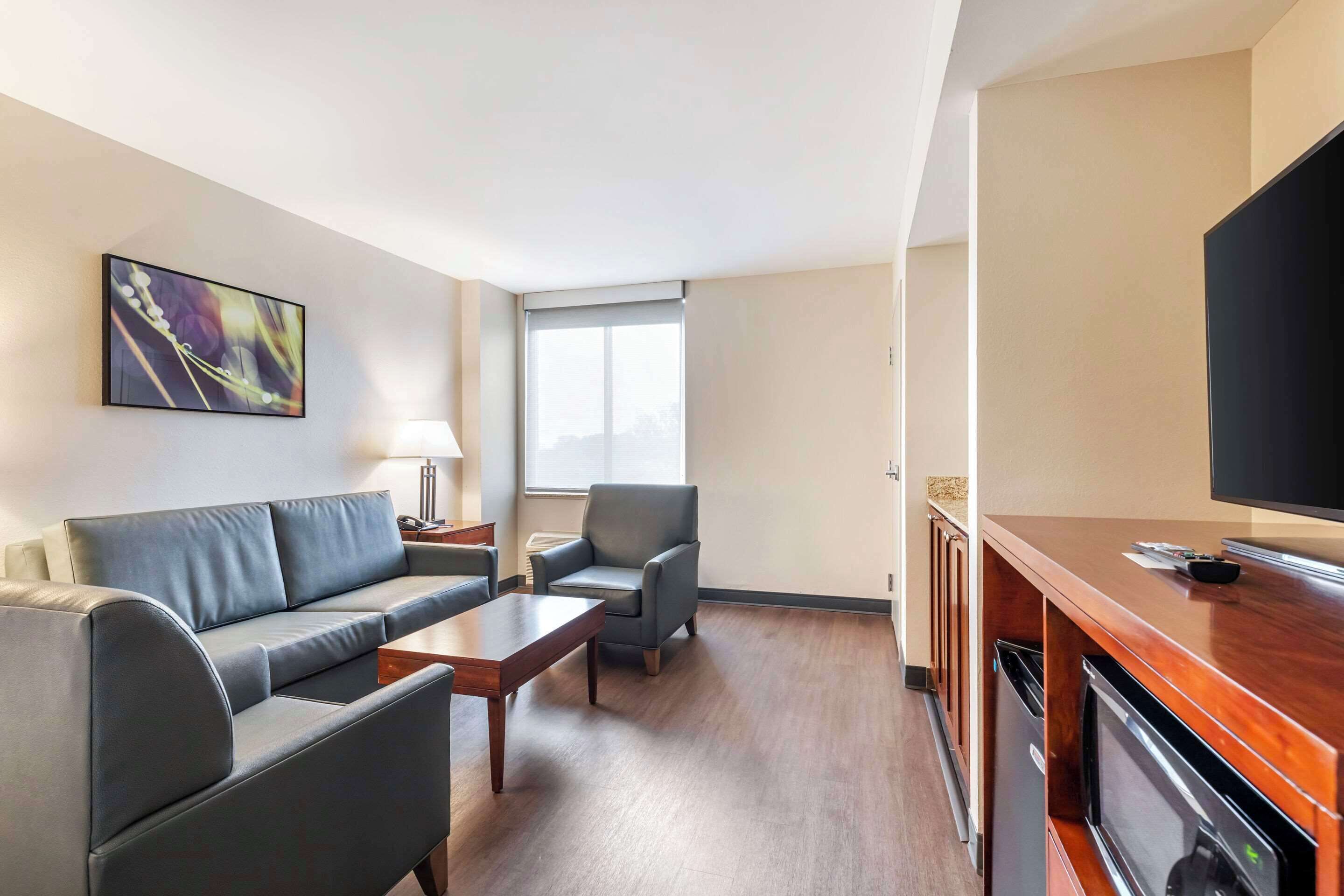 suite, 1 king bed with sofa bed, accessible, non smoking | premium bedding, pillow-top beds, in-room safe, desk