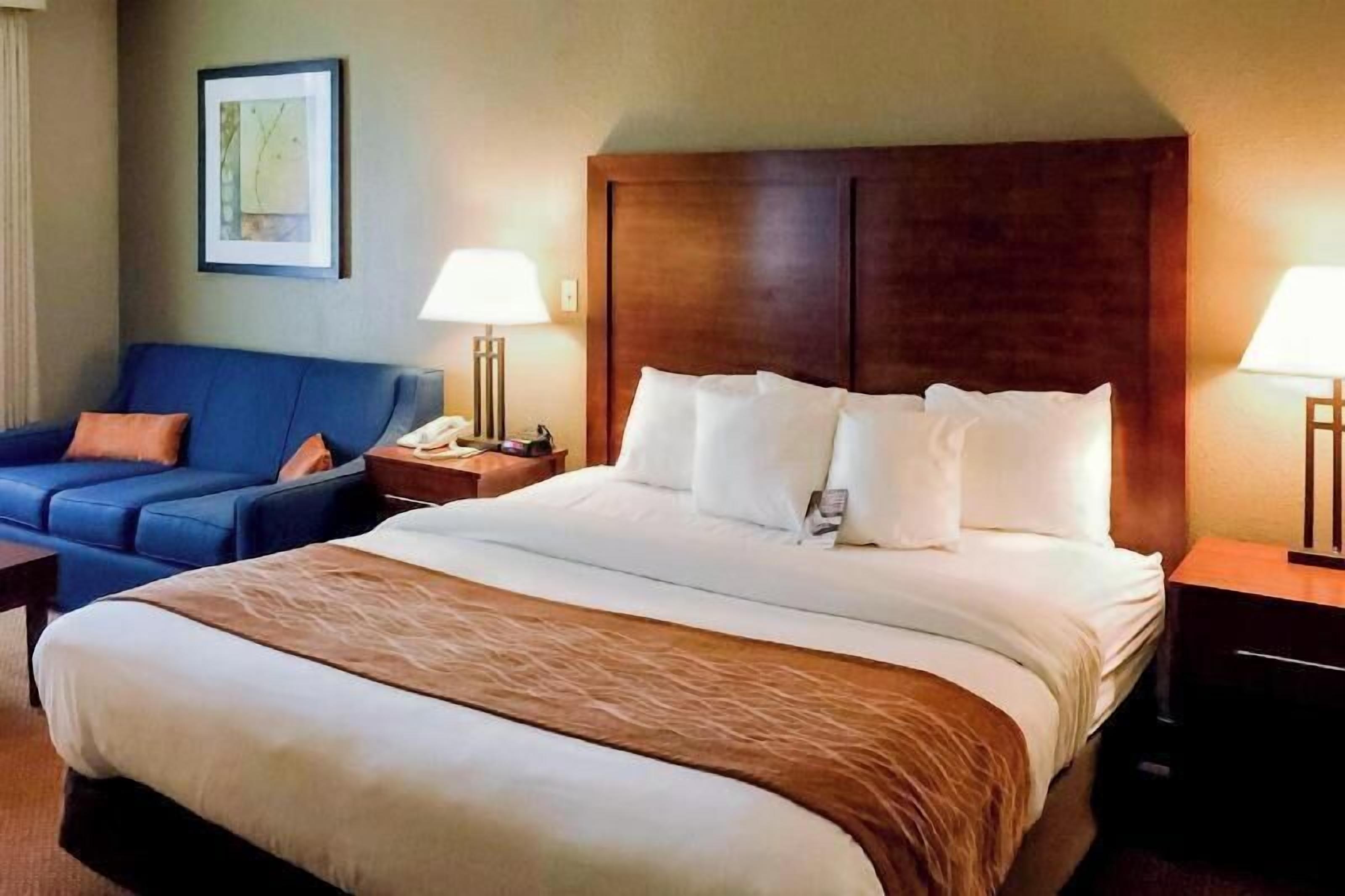 Premium bedding, pillow-top beds, in-room safe, desk
