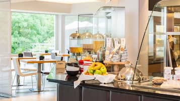 Daily buffet breakfast (EUR 26 per person)