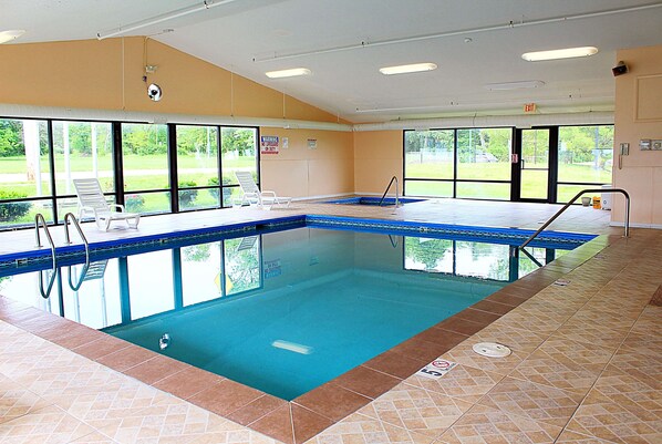 Indoor pool, a heated pool