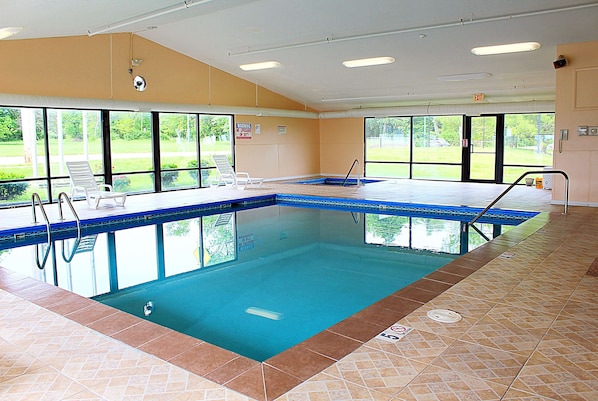 Indoor pool, a heated pool