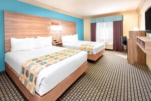 Room, 2 Queen Beds, Non Smoking | Premium bedding, in-room safe, desk, laptop workspace
