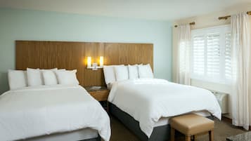 Standard Room, 2 Double Beds | Desk, blackout drapes, iron/ironing board, free cribs/infant beds