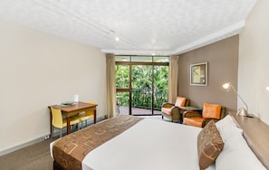 Individually decorated, individually furnished, desk, laptop workspace