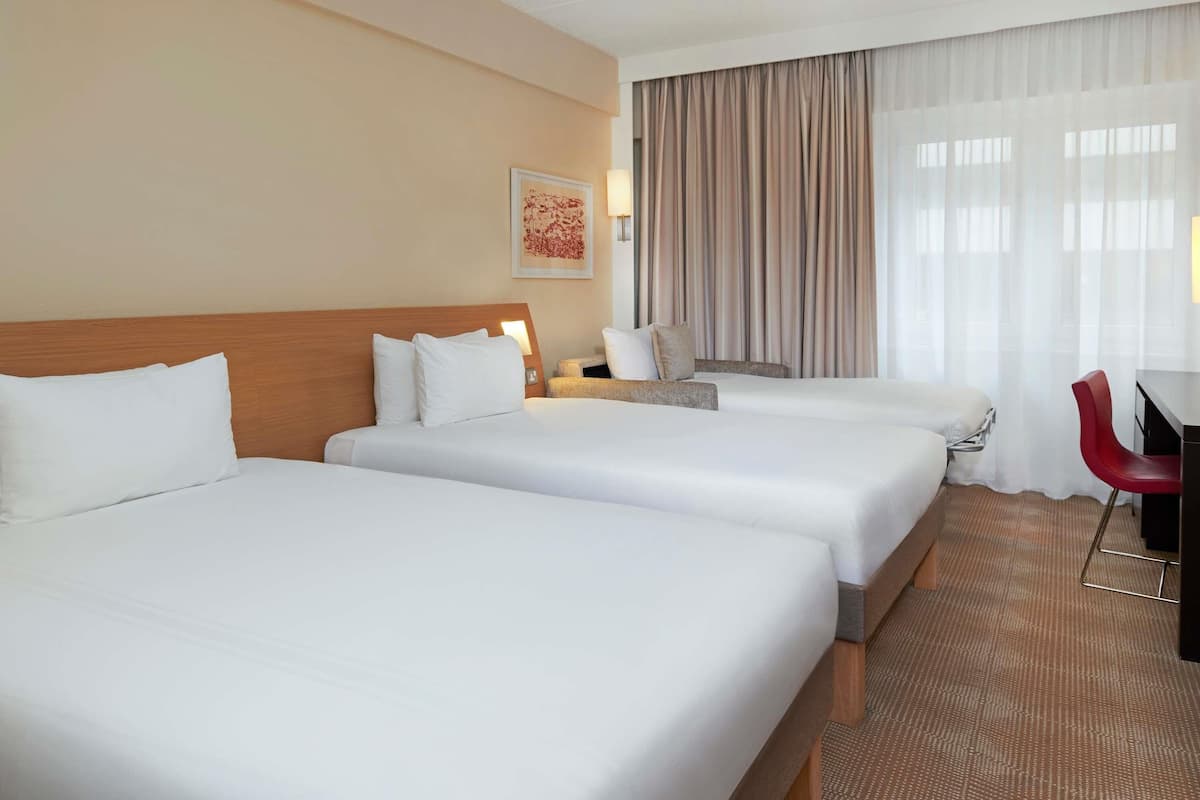 Superior Room, Multiple Beds | In-room safe, desk, laptop workspace, blackout drapes