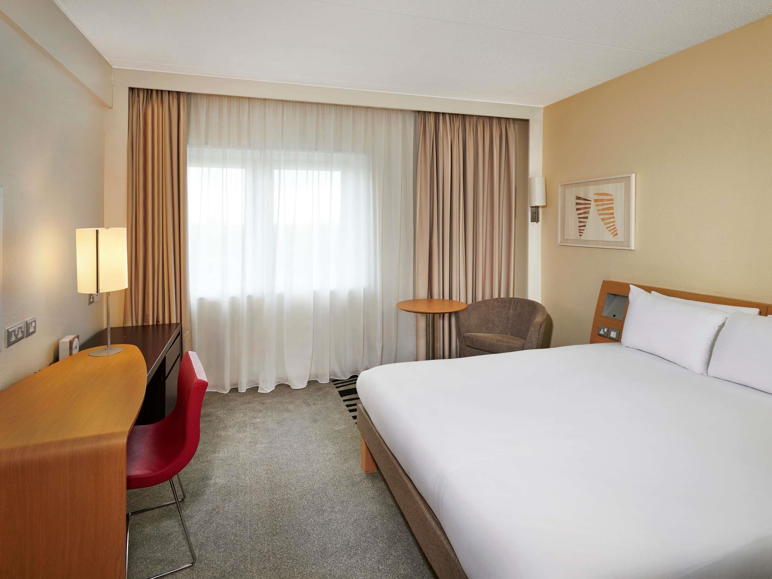 In-room safe, desk, laptop workspace, blackout drapes