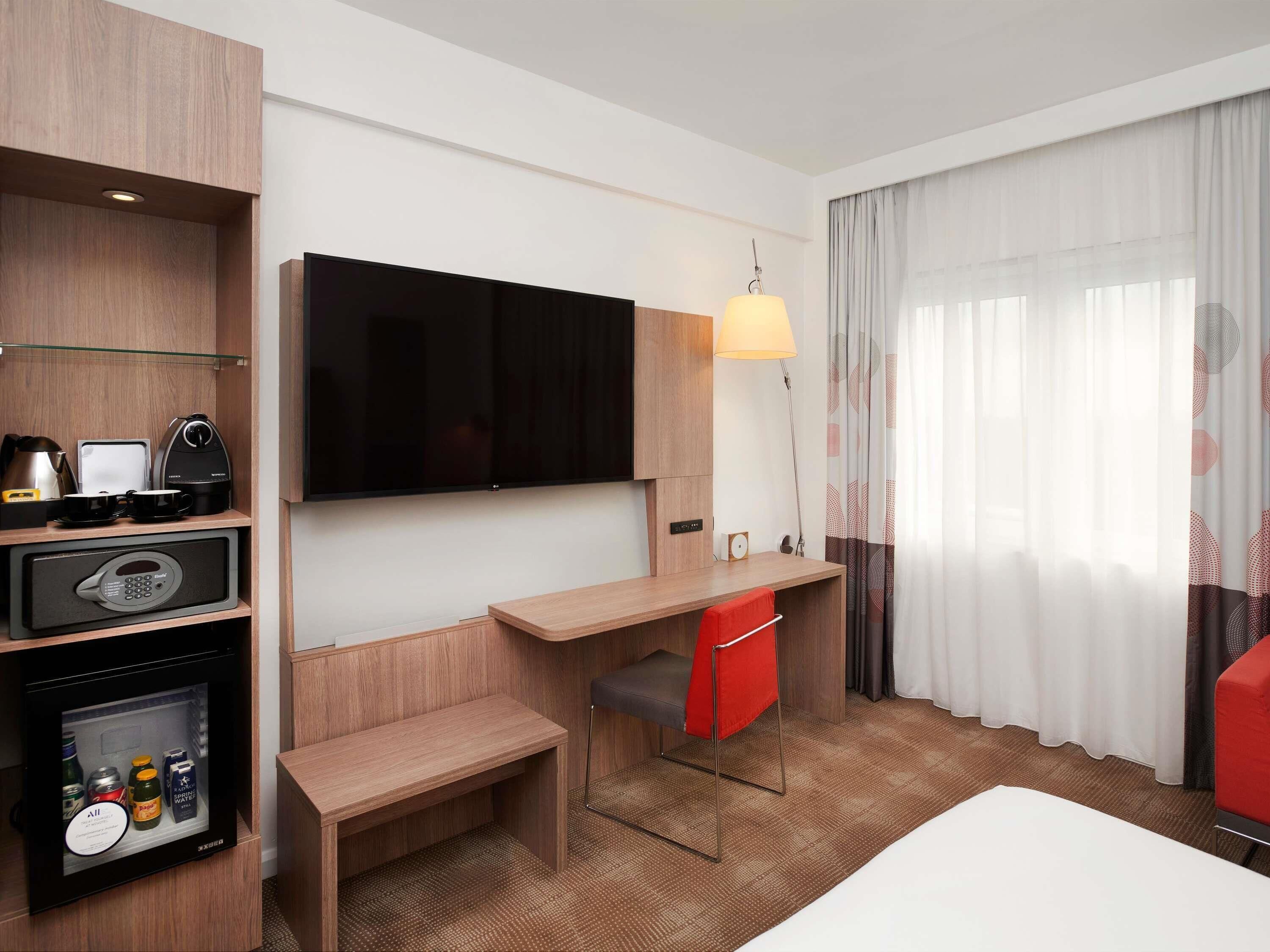 In-room safe, desk, laptop workspace, blackout curtains