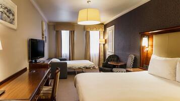 In-room safe, desk, blackout curtains, soundproofing