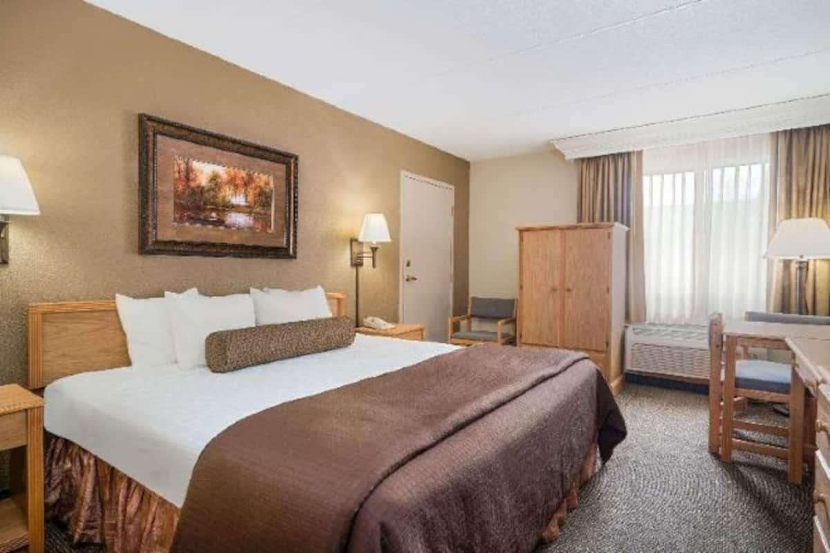 Työpöytä, pimennysverhot, silitysrauta/-lauta, ilmainen Wi-Fi