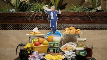 Petit déjeuner à emporter compris tous les jours