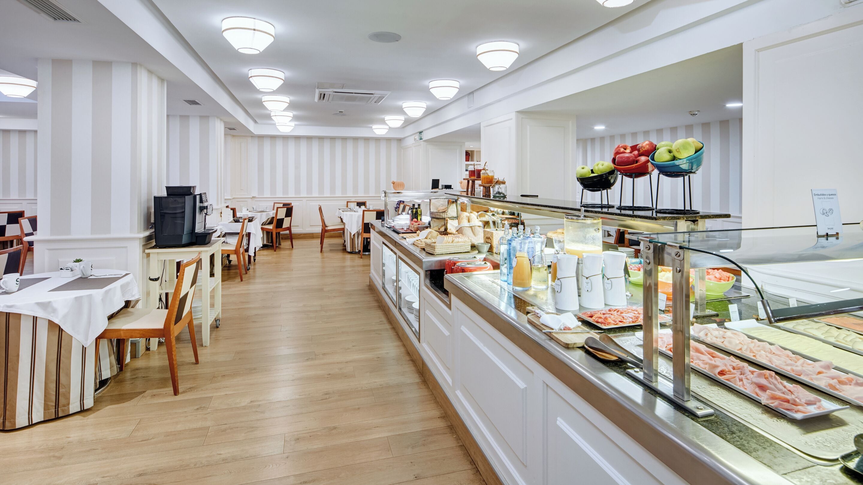 daily buffet breakfast (eur 18 per person)