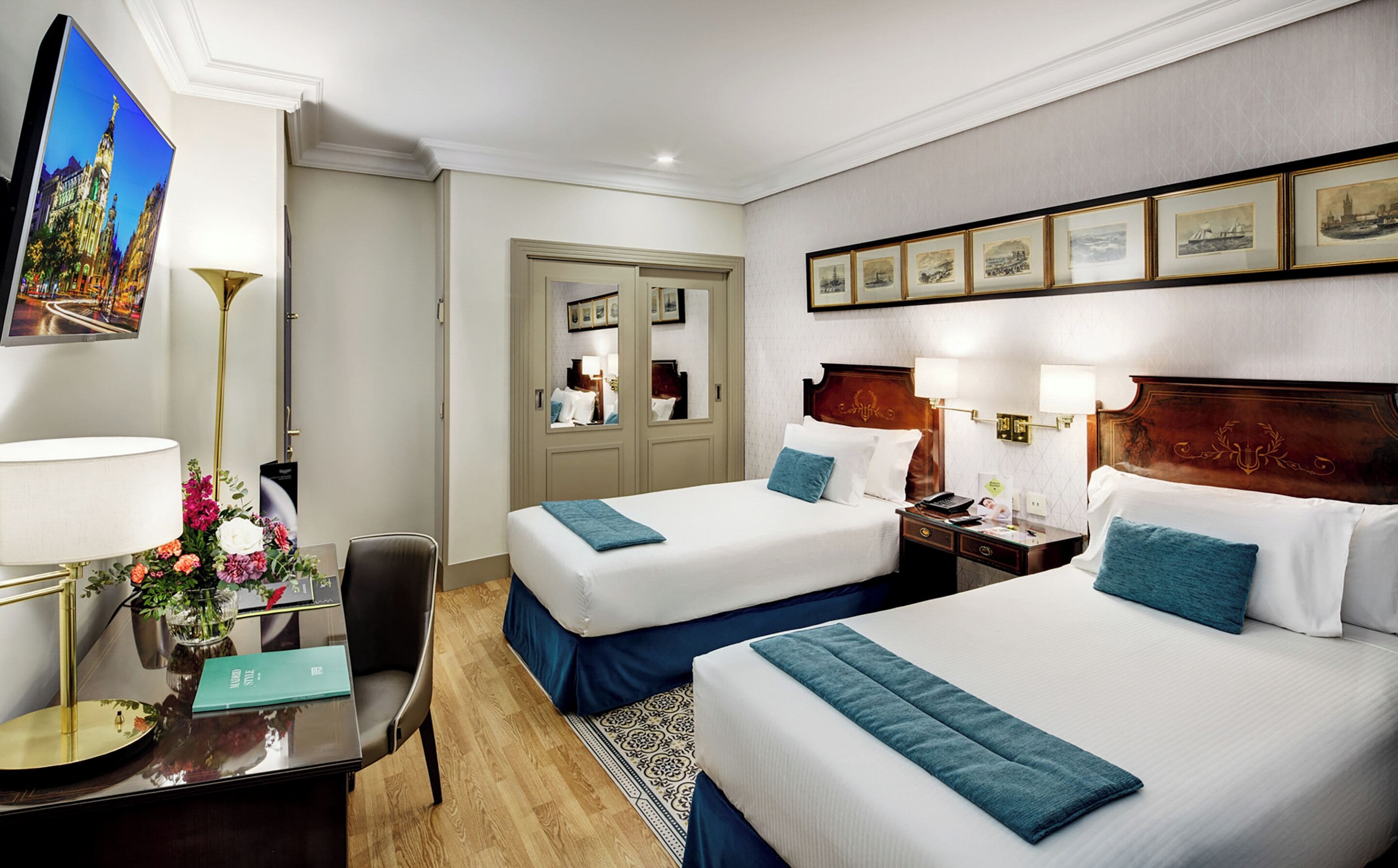 classic twin room | premium bedding, down duvets, memory-foam beds, minibar