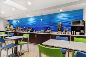 Free daily self-service breakfast 