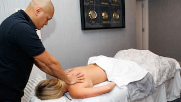 Couples treatment room(s), body treatments, deep-tissue massages