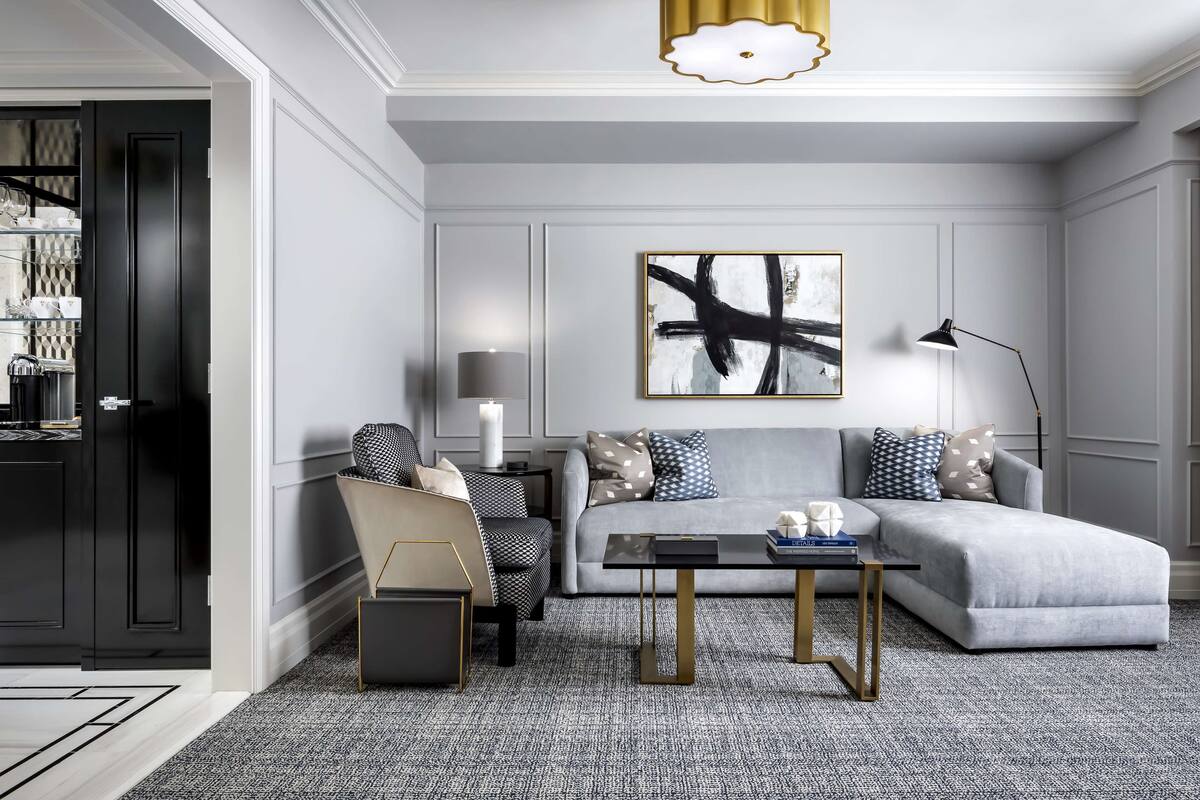 Fairmont Gold, Suite, 1 cama de matrimonio grande, no fumadores, Acceso al salón del club | Ropa de cama de alta calidad, colchones con acolchado adicional, minibar