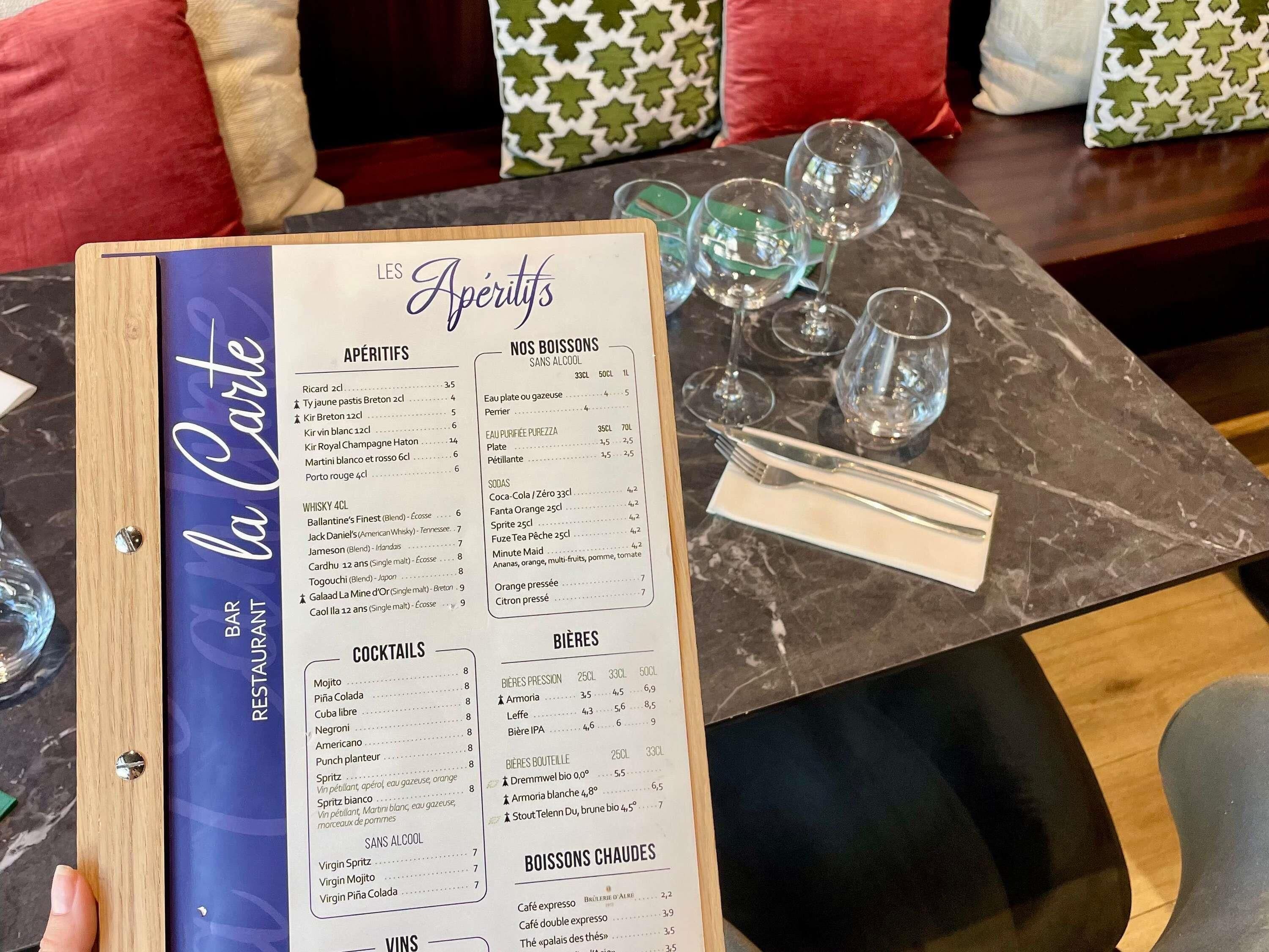 breakfast, lunch, dinner served; french cuisine