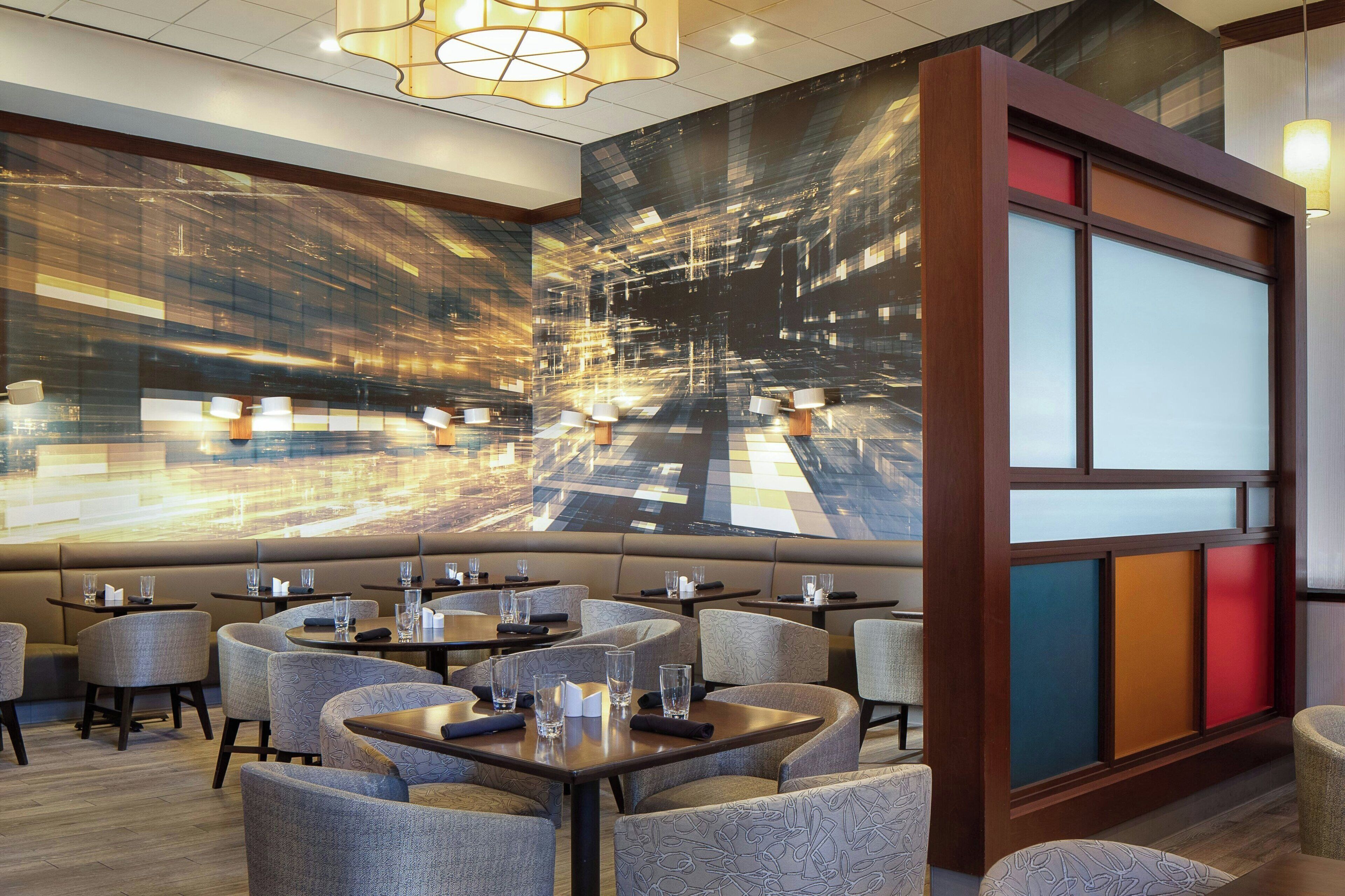 breakfast, lunch, dinner served; american cuisine