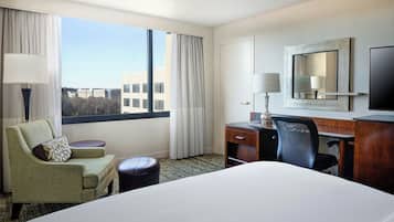 Premium bedding, pillow-top beds, in-room safe, desk