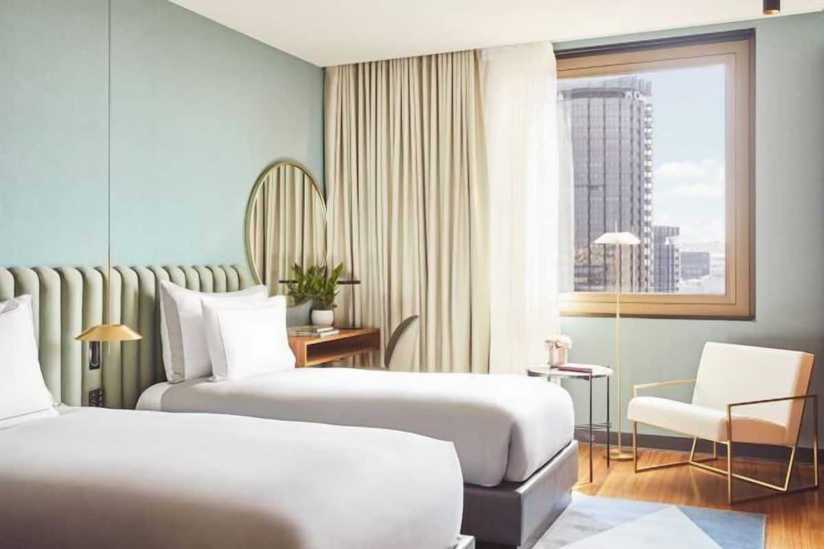 Egyptian cotton sheets, premium bedding, down duvets, pillow-top beds