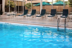 Indoor pool, open 5 AM to 10 PM, sun loungers