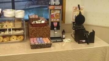 Free daily buffet breakfast