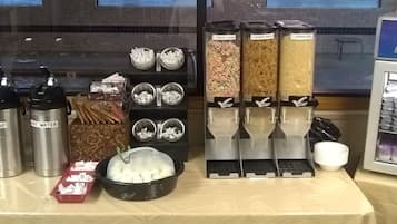 Free daily buffet breakfast