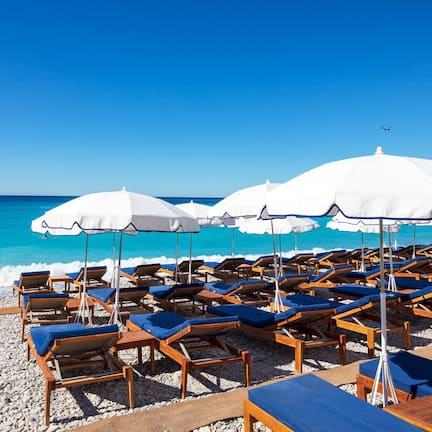 On the beach, beach towels, beach bar