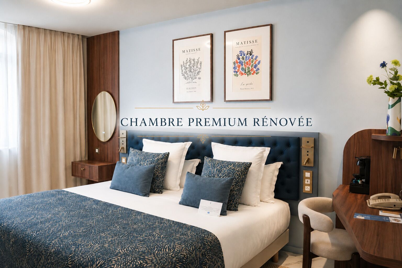 Premium bedding, minibar, in-room safe, desk