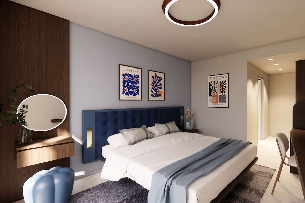 Ropa de cama de alta calidad y minibar