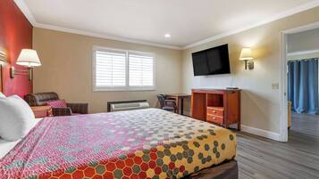 Desk, iron/ironing board, free WiFi, bed sheets