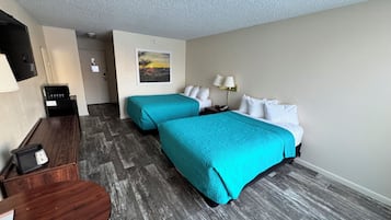 Basic Double Room, 2 Double Beds | Blackout curtains, iron/ironing board, cots/infant beds, free WiFi