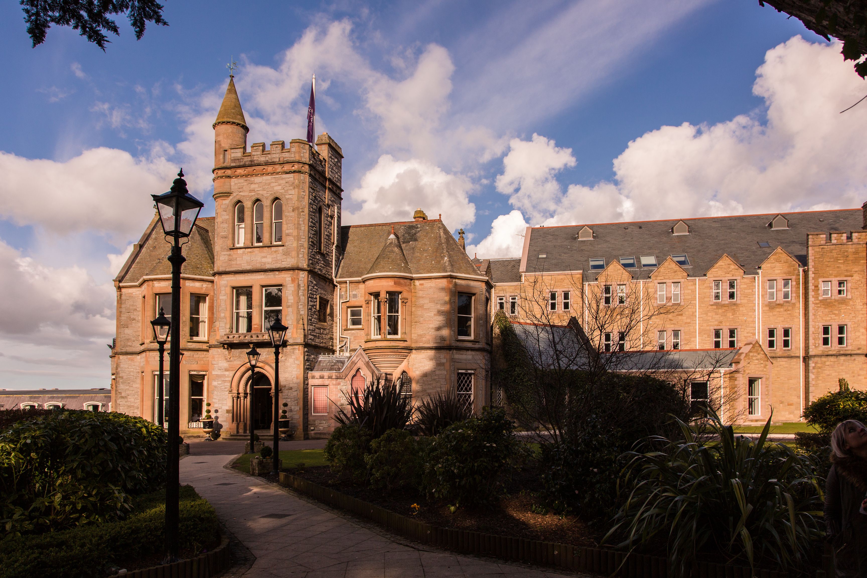 front of property – evening/night